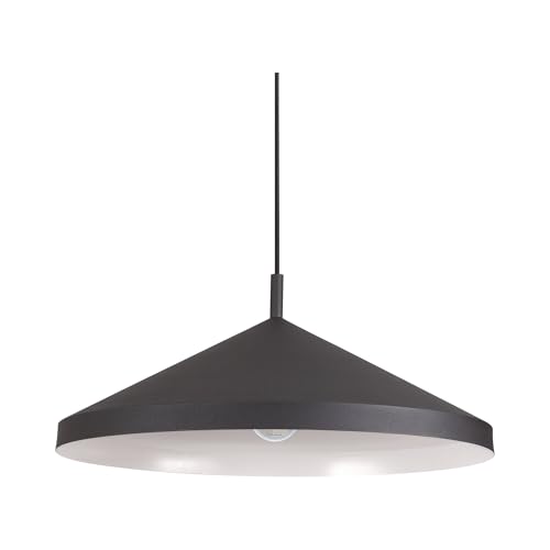 Plafón colgante dome negro de 50cm Ideal Lux YURTA para iluminación interior