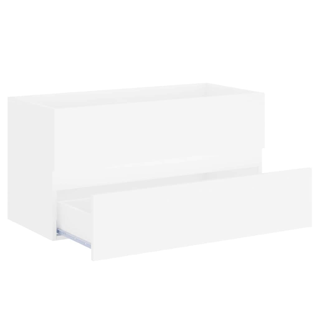 Lavabo 90x38,5x45 cm Madera mecanizada Blanco