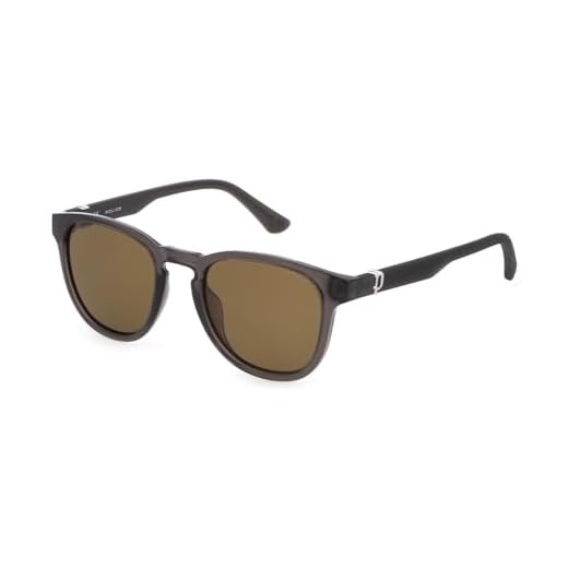 Police SPLF60 Gafas, Transparent Grey, 53 para Hombre