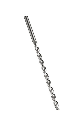 Dormer A976 Cobalt Steel Extra Long Length Drill Bit, Parabolic Flute, PFX Style, Uncoated (Bright) Finish, Round Shank, 130 Degree Point Angle, 3/8"