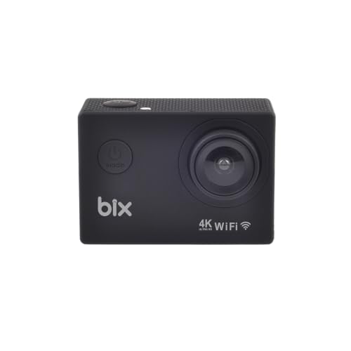 Pulse 2 Wi-Fi 4K 30FPS Aksiyon Kamerası 20 MP Web Kamera Modlu 30 Metre Su Geçirmez Kılıflı Bisiklet Motosiklet Vlog Kamerası Siyah (Siyah)
