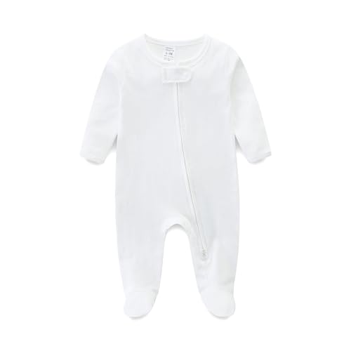 Babymine Newborn White Onesie 0-3 Months Baby Boy Clothes Sleepers