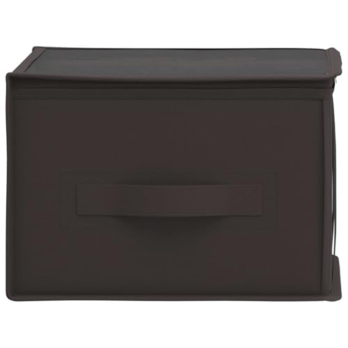 Boîte de rangement en tissu anthracite de qualité supérieure pour lit