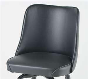 Royal Industries Bar Stool Bucket Replacement, Black Seat Square Frame