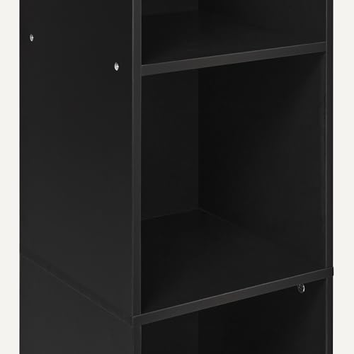 Image of Amazon Basics 5-Cube Bookcase Compatible with Fabric Storage Cube Organizers, Black