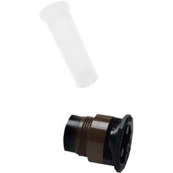 Toro 53814 - Spray pop-up fisso con ugello regolabile variabile, 0-360 gradi, 15 piedi, in acciaio, confezione da 1
