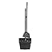 Lobby Dust Pan With Broom Black Plastic Polypropylene Construction