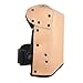 ALTA 30914 Leather Deluxe Knee Protector Pad with Neoprene Strap, Buckle, Capless, Beige