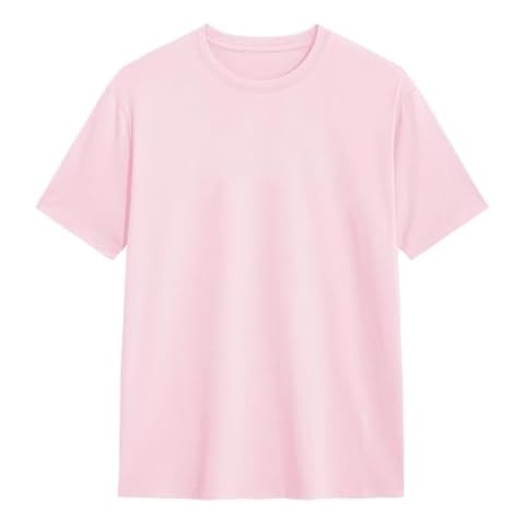 T-shirt Modesta col rond rose clair Cover