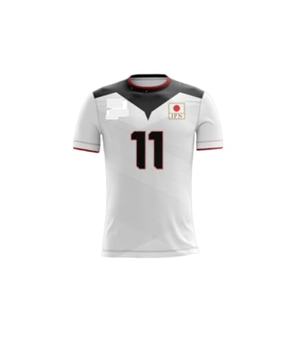 Nishida Volleyball Jersey with #11, White and Red, Japan National Team Sewn (US, Alpha, X-Large, Regular...