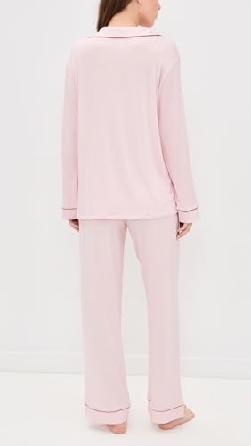Image of Eberjey Gisele Classic Women's Pajama Set | Long Sleeve Shirt + Long Pants