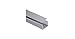 Panduit MC25X50IG2 Type MC Narrow Finger Slotted Metric Wiring Duct, PVC, Light Gray