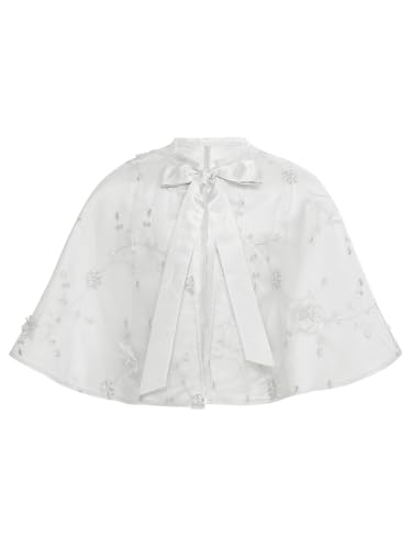 Kids Girls Shawl Shoulder Cape Birthday Party Wraps Wedding Bridesmaid Bolero Shrug Flower Girl Cover Up3