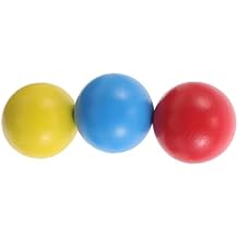 3 Pieces Wooden Bocce Balls Summer Outdoor Game Family Bocce Game for Activities