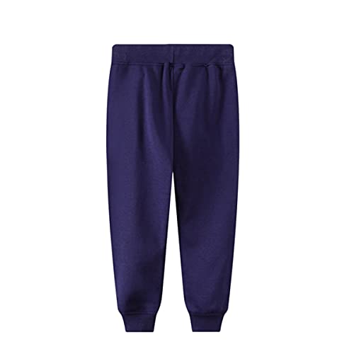 2 Pack of Kids Boys Girls Cotton Cute Pattern Caual Drawstring Sweatpants Athletic Jogger Sport Pants3