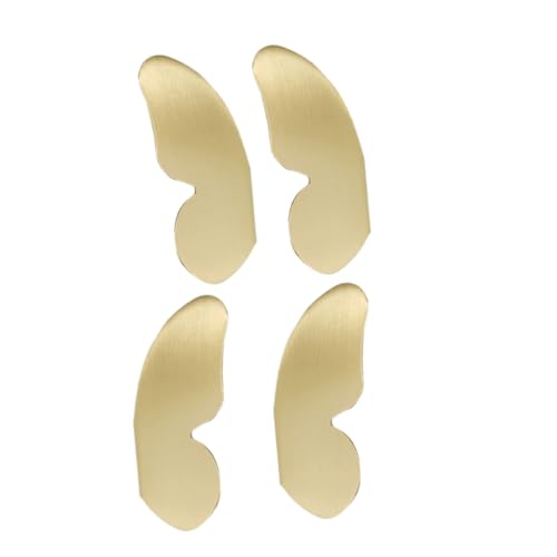 GerRiT 2組バタフライ型 引き出しノブ キャビネット ドレッサー 収納家具用 ハンドル 金属製 小型 ドア取っ手