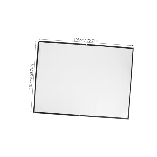 Pantalla de proyección portátil blanca para negocios y hogar miniatura 2
