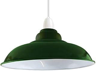LEDSone Industrial Pendant Ceiling Light Shade, Retro Kitchen Pendant Ceiling Lights Vintage Metal Loft Bar Hanging Chandelier Lighting Rustic Pendant Lamp Shade (Black)