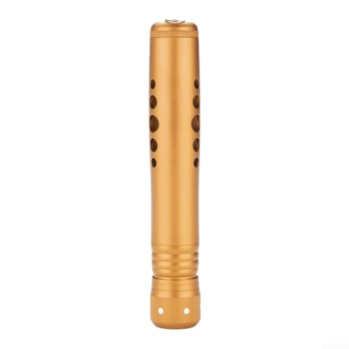 Floweringbeter Aleación de aluminio All-metal Fishing Rod Handle Adapter Pieza de repuesto 16cm Longitud Adecuado para diferentes mangos de caña de pescar (dorado)