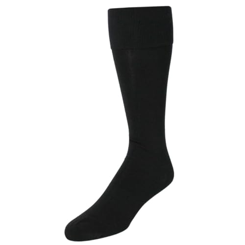 Trafalgar Men's Chevalier Solid Over-The-Calf Pima Cotton Socks (1 Pair)