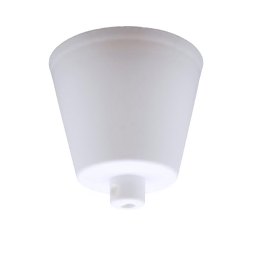 Lampen Baldachin Weiß Matt Kunststoff mit Feststellschraube für Zuleitung...