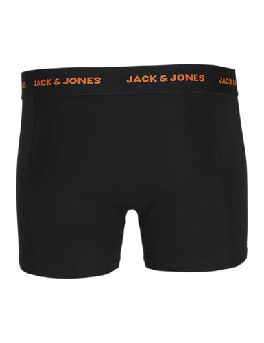 JACK&JONES Herren JACMARVIN SOLID Trunks 3 Pack Boxershorts, Black/Pack:Black-Black, L 4