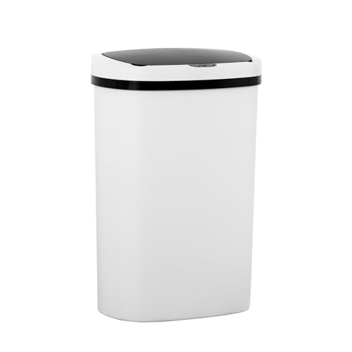 Caneca de basura automática 13 galones 49L blanco Dopinmin