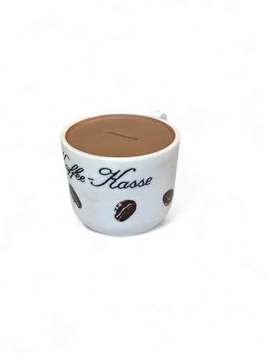 Kaffeekasse Kaffeetasse Tasse Spardose 10cm - mit Schloss