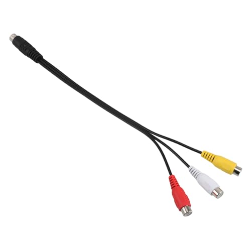 HOMSFOU Cable Adaptador De Video S-video Pines Reemplazo Para Tv Pc Proyector y Laptop Compatible y Duradero Conexión Estable