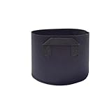 Vilgftyiet Lot de 3 pots de culture ronds en tissu noir avec poignées robustes pour jardin, chambre d\'enfant et maison de 10 à 37 litres