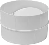 Vent Systems 100 mm / 4" Inch Backdraft Damper Stopper - Pack of 2 - Male Fit Dryer Vent Backflow with Shutter - ABS Plastic - One-Way Airflow Ducting Insert - Inline Fan Vent Deflector - Image 6