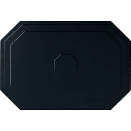 Image of Ekena Millwork CM25FENSF Felix Ceiling Medallion, Night Shade, 25 1 /4 inchW x 17 1 /4 inchH x 1 3 /4 inchP