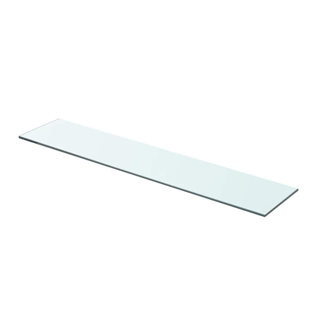 vidaXL Mensola in Vetro Temperato 70x15 cm Trasparente Ripiano Lastra Scaffale