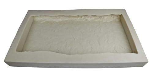 Stone Master Molds Rubber Molds for Concrete, Slate Wall Cap Mold, 24" L x 12" W x 2" D