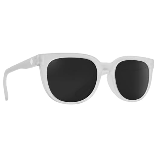 SPY Óptico Bewilder, óculos de sol redondos, lentes que melhoram a cor e o contraste, Cristal fosco, Medium-Large