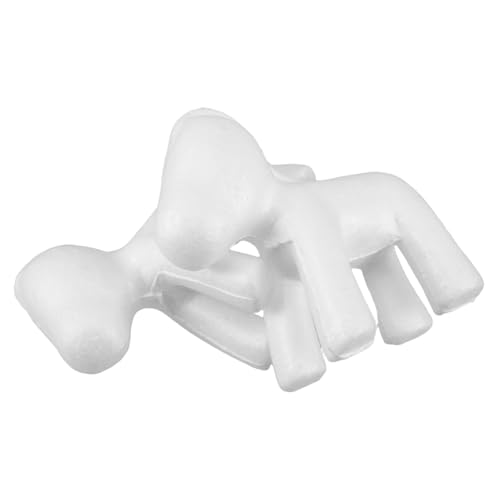 HEALSOPTHY 2 Piezas Modelo de Unicornio de Espuma Blanca para Manualidades Base Poliestireno para Decoración Floral Centros de Mesa DIY para Bodas Cumpleaños y Navidad
