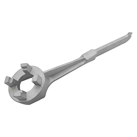 P1 Tools Aluminum Drum Bung Nut Oil Grid Fuel Barrel Wrench Opener Fits 55 Gallon Bung Caps Cover