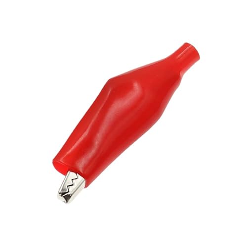 Pinza eléctrica de cocodrilo de 45mm roja para banco de trabajo y proyectos en el taller casero