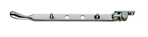 BULB END CASEMENT STAY SATIN NICKEL, 253mm Overall Length