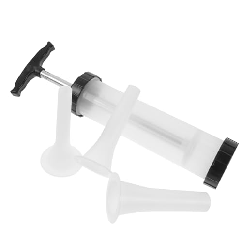 GRIRIW 1Set Manual Sausage Filler Handheld Sausage Stuffing Tool for Homemade Sausage Easy to Operate Kitchen Meat Stuffing Device Comfortable Design