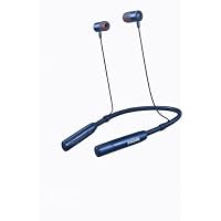 KDM G1 Login Neckband Headphones, Bluetooth 5.4, 36 Hours Playback, Type-C Charging, Blue