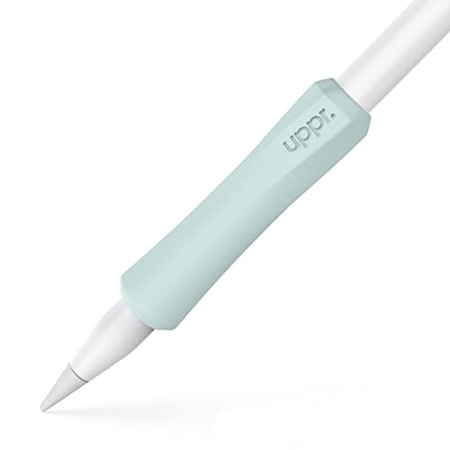UPPERCASE Designs NimbleGrip Premium Silicone Ergonomic Comfort Grip Holder Dual Sided Design Compatible with Apple Pencil Pro USB-C 2nd Generation 1st Generation (1 Pack Sage)