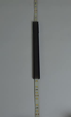 Perfil de aluminio negro Lyyt 1m para iluminación LED de cocinas 5