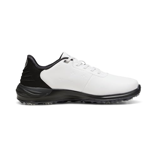 PUMA Golf Men's PHANTOMCAT Nitro Golf Shoes, Black/White, 103