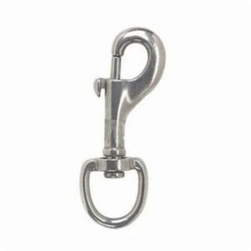 Stainless Steel 3/4" x 3-3/32" Swivel Round Eye Bolt Snap - Pack of (2)