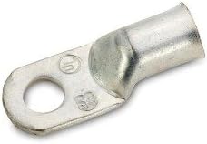 Lawrence Marine Tinned UL Stamped Lugs 8, 6, 4, 2, 1, 1/0, 2/0, 4/0 AWG Made in USA (25 Pack, 4/0 AWG - 5/16" Post)