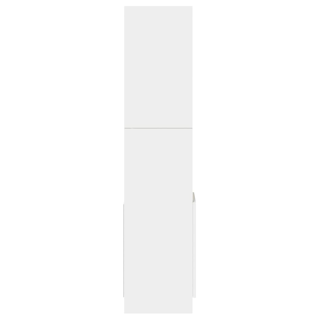 Scaffale alto bianco, 92 x 33 x 140 cm, libreria