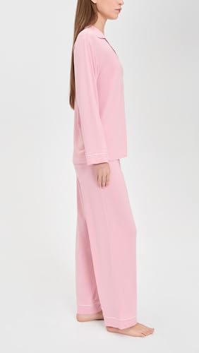 Image of Eberjey Gisele Classic Women's Pajama Set | Long Sleeve Shirt + Long Pants
