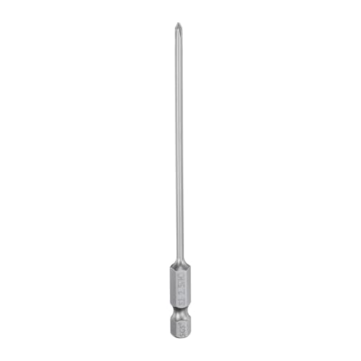 #0 Phillips Screwdriver Bit PH0 1/4" Hex Shank 4.33" (110mm) Long Magnetic S2 Steel Industrial Grade Screw Driver Bit Cross Head Electric Drill Bits 0.098" (2.5mm) Rod