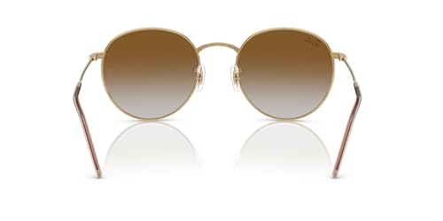 Ray-Ban RBR0103S Round Reverse Sunglasses, Gold/Clear Gradient Brown, 55 mm - image 4